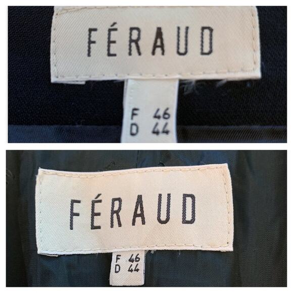 LOUIS FERAUD Black Two Piece Suit Skirt Blazer Jacket 46/14 - Picture 4 of 16